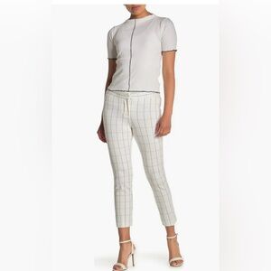 NWT AMANDA + CHELSEA Windowpane Ankle Length Pants. Size 14